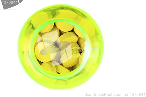 Image of medical pills isolated