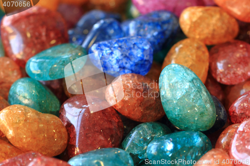 Image of natural color gems background 