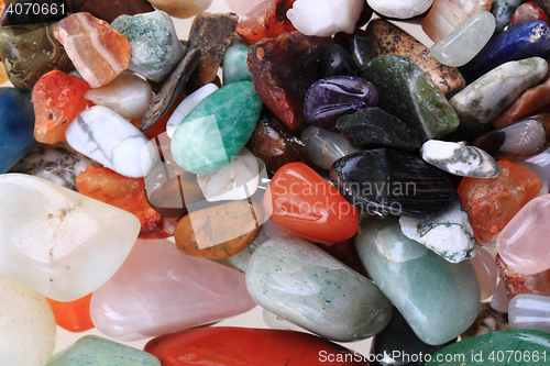 Image of natural color gems background 