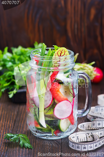 Image of fresh vegetable salad