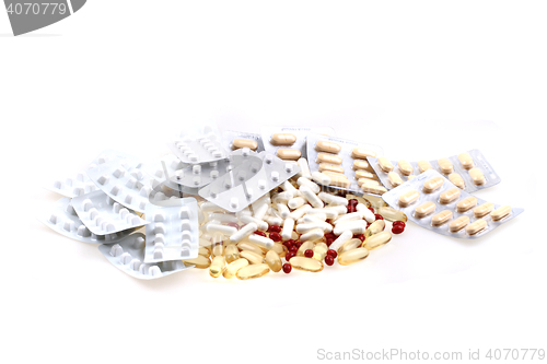 Image of medical pills isolated