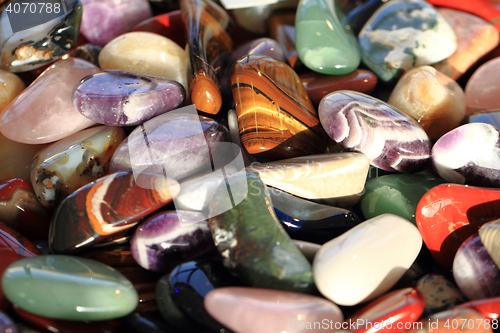 Image of natural color gems background 