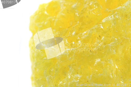 Image of yellow sulphur mineral