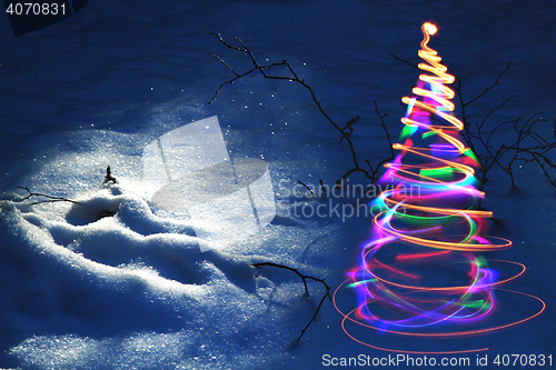 Image of abstract christmas tree