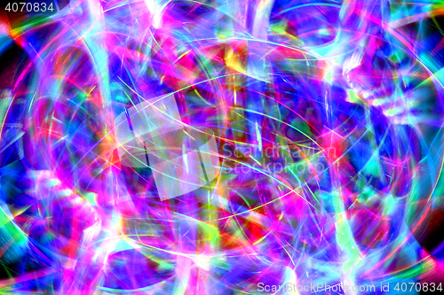Image of christmas lights in the motion