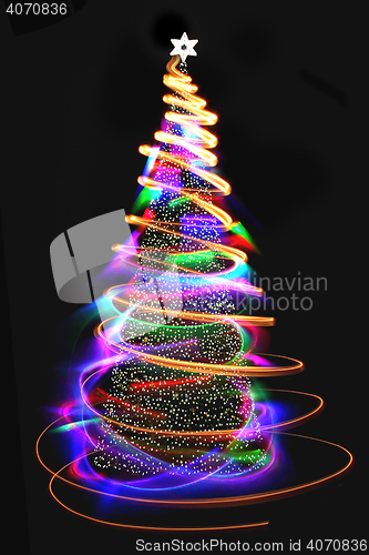 Image of abstract christmas tree
