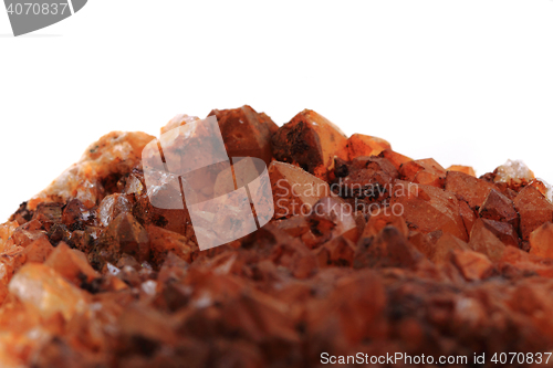 Image of white rock-crystal isolated