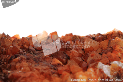 Image of white rock-crystal isolated