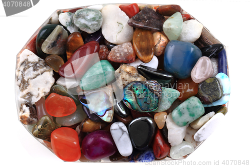Image of natural color gems texture