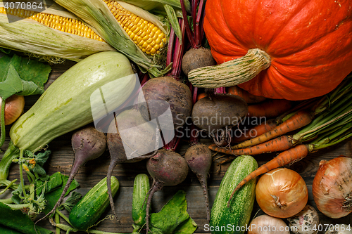 Image of Set of fresh vegetables