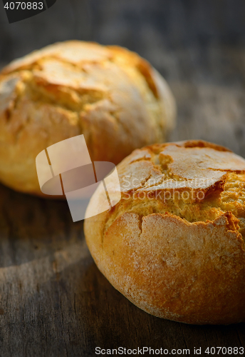 Image of traditional homemade round bread