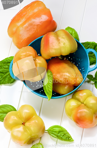 Image of Yellow and Orange Bell Peppers