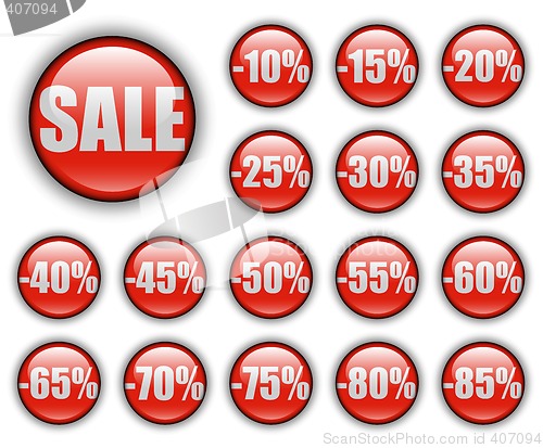 Image of discount web buttons