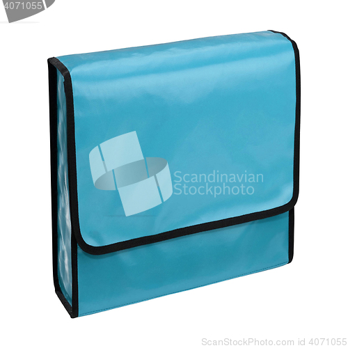 Image of Blue pencil-case isolated
