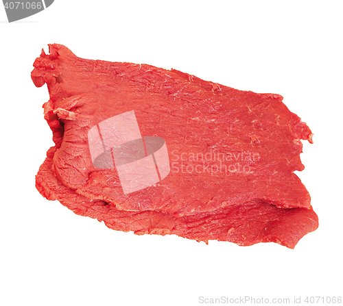 Image of raw beef steak isolated