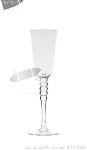 Image of empty champagne glass