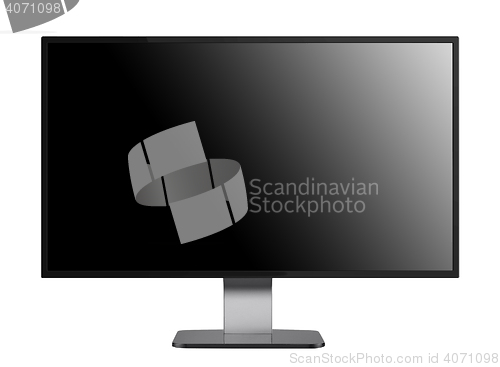 Image of flat screen monitor isolated