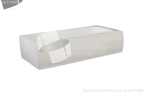 Image of white bathtub isolated 