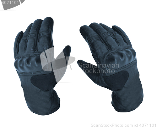 Image of Motorcycle gloves isolated