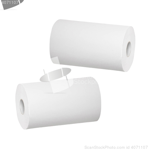 Image of toilet paper isolated