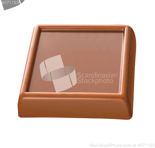 Image of Dark chocolate bars stack isolated