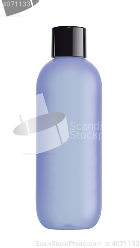 Image of Blue bottle cosmetic packaging of toner