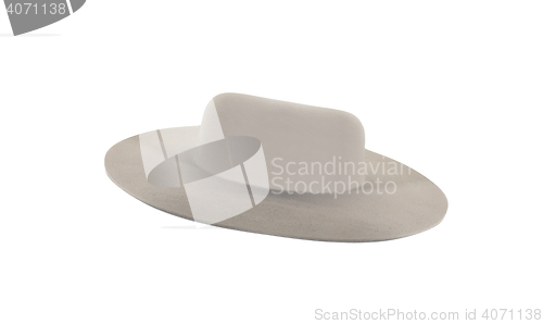 Image of White panama hat isolated