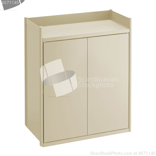 Image of wall-mounted cabinet for use in bathrooms and kitchens