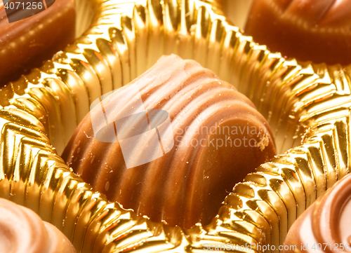 Image of Chocolate sweets close up