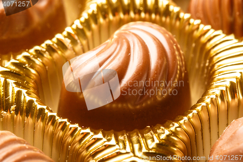 Image of Chocolate sweets close up