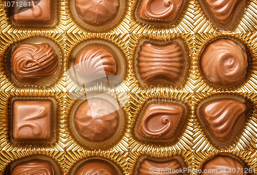 Image of Chocolate sweets close up