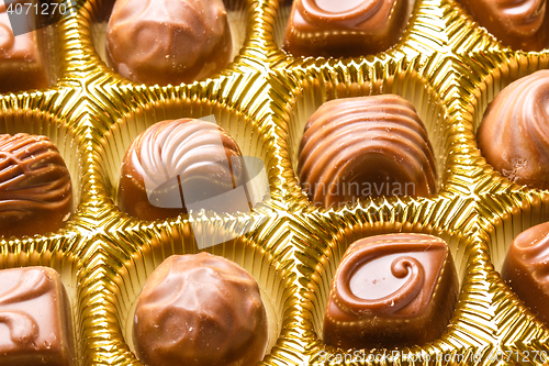 Image of Chocolate sweets close up