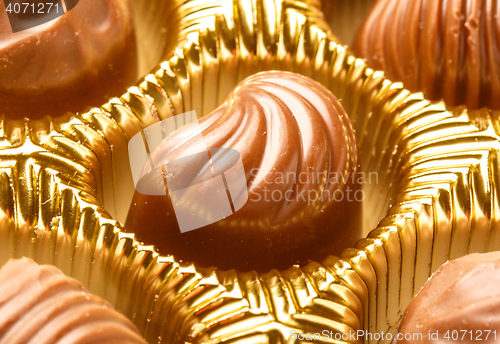 Image of Chocolate sweets close up