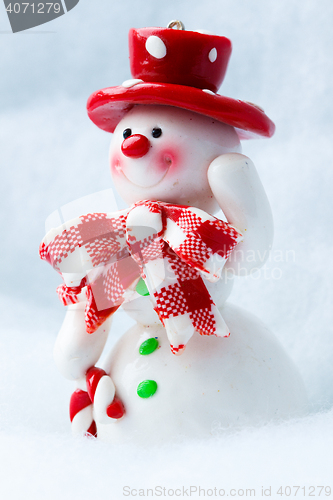 Image of Snowman Waving Hand