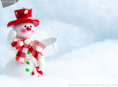 Image of Snowman Waving Hand