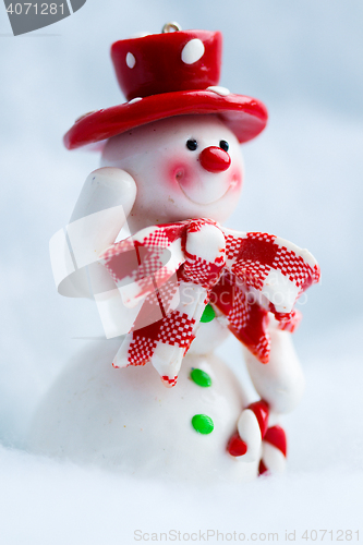 Image of Snowman Waving Hand