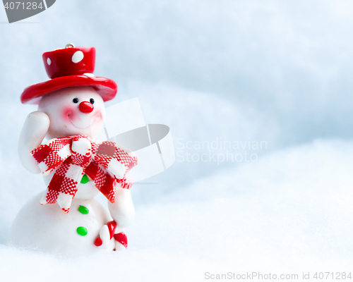 Image of Snowman Waving Hand