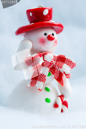 Image of Snowman Waving Hand