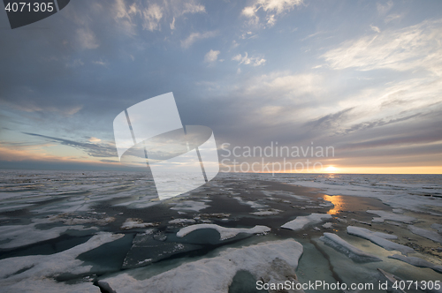 Image of Sunset in Greenland