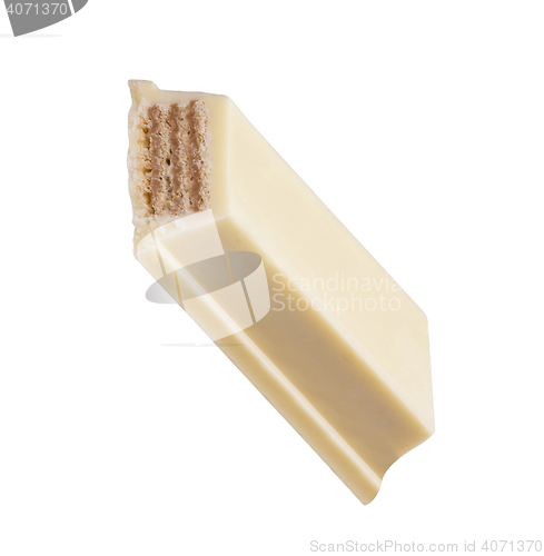 Image of  white chocolate stick isolated 
