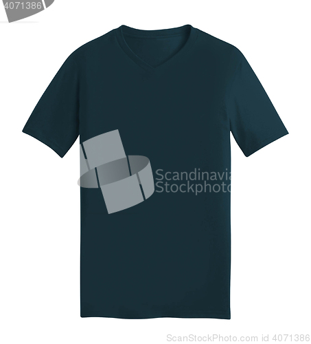 Image of Dark blue tshirt template
