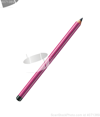 Image of Pencil purple isolated on pure