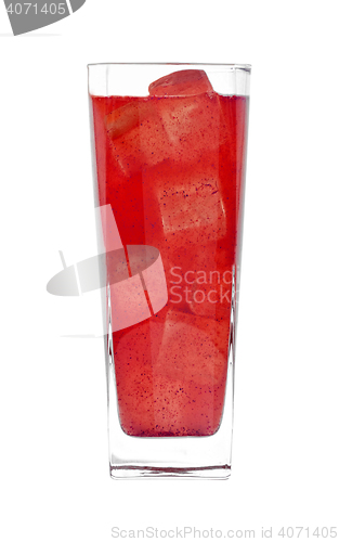 Image of red fruit cocktail drink