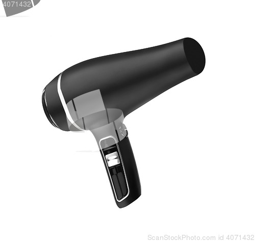 Image of hairdryer on white background