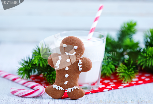 Image of cookies with milk