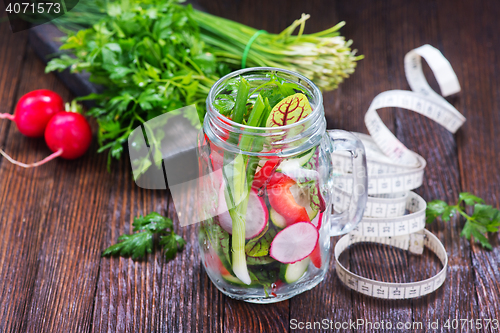 Image of fresh vegetable salad