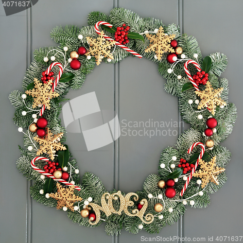 Image of Christmas Noel Wreath