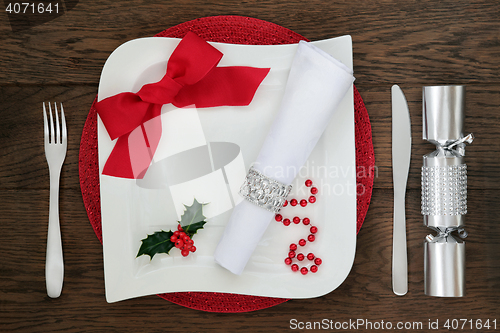 Image of Modern Christmas Place Setting