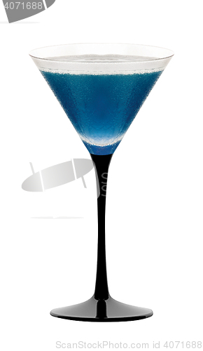 Image of Blue cocktail glass