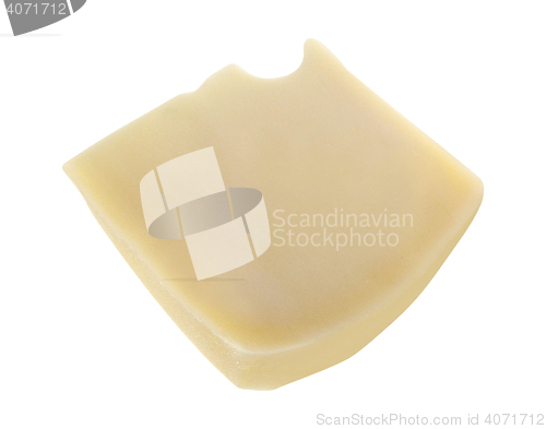 Image of piece of cheese isolated